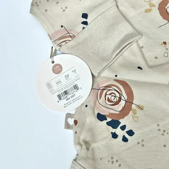 NWT Goumi Kids x Babylist LS Organic Floral Bodysuit Morocco Baby Girls 3-6m - Picture 9 of 11